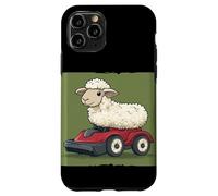 Tondeuse à gazon drôle mouton règne sur les prairies Coque pour iPhone 11 Pro