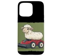 Tondeuse à gazon drôle mouton règne sur les prairies Coque pour iPhone 15 Pro Max