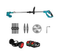 Tondeuse À Gazon Électrique 1500 W, Longueur Réglable, Pliable, sans Fil, Rechargeable, for Jardin, Arbustes, Batterie 18 V pour Les Travaux De Coupe dans Les Jardins
