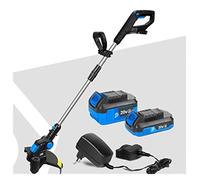 Tondeuse à Gazon électrique 20V Li-ION Batterie Coupe-Herbe sans Fil 12in dégagement Automatique Coupe-chaîne élagage Outils de Jardin pour découper(20V-Coil-Set4)