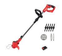 Tondeuse à Gazon électrique 21 V Rechargeable 650 W avec Batterie puissante Coupe-Herbe 18 000 TR/Min Machine de Coupe sans Fil Outil de Jardin Taille Efficace(21V 1 Battery)