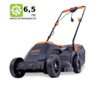 Tondeuse À Gazon Électrique Filaire Poussée - Fuxtec Fx-rme33 - 9kg, Largeur De Coupe 33cm, Bac 30l, Hauteur 20mm - 60mm