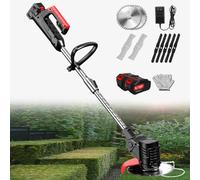 Tondeuse À Gazon Électrique Maison Extérieure Batterie Au Lithium Rechargeable Désherbeur Portable Agriculture Tondeuse À Vergers D'arbustes Portative Adaptée Aux Pâturages Fermes Vergers 24V/4.0Ah