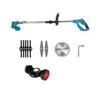 Tondeuse À Gazon Électrique Portative for Batterie 18 V sans Fil for Jardin, Coupe-Herbe Longueur Réglable Léger Bonne Puissance