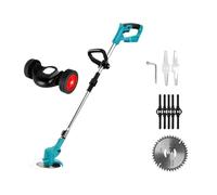 Tondeuse À Gazon Électrique sans Fil 1500 W 12000 PRM, Coupe-Herbe Longueur Réglable Et Pliable, Outils De Jardinage Batterie pour Les Travaux De Coupe dans Les Jardins