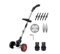 Tondeuse À Gazon Électrique sans Fil 650 W, Tondeuse Pliable Et Réglable, Outil Électrique De Coupe Et D'élagage De Jardin Efficace for Batterie 18 V Taille Efficace(with 2X12V Battery)