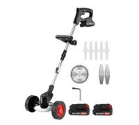 Tondeuse À Gazon Électrique sans Fil 650 W, Tondeuse Pliable Et Réglable, Outil Électrique De Coupe Et D'élagage De Jardin Efficace for Batterie 18 V Taille Efficace(with 2X24V Battery)