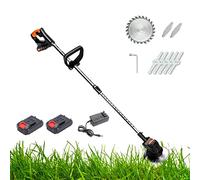 Tondeuse à gazon électrique sans fil avec fonction mulching, corps pliable, batterie et chargeur inclus, 6 hauteurs de coupe, kit de tondeuse à gazon à poussée manuelle