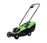 Tondeuse à Gazon Électrique sur Batterie, Tracteur Autoporté 65cm avec Bac Semi-Rigide 30L, Hauteur de Coupe Réglable et sans Fil - pour Pelouse jusqu'à 2000m²