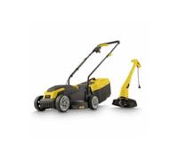 Powerplus POWXG62205T Tondeuse à gazon électrique et coupe-bordures, tondeuse à gazon avec 1300 W et 320 mm de diamètre et coupe-bordures de 250 W et 220 mm de diamètre, outils de jardin