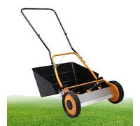 Tondeuse à Gazon Manuelle à Rouleau Poussoir de 40,6 cm, balayeuse à Gazon Autonome avec boîte de Collecte, Hauteur de Coupe de 0,47 à 1,65" pour Les Petites Cours, Jardins