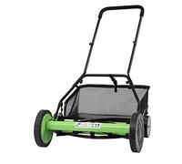 Tondeuse à gazon manuelle avec sac collecteur - Tondeuse à main - Hauteur de coupe réglable de 3,4 à 6,4 cm - Tondeuse à gazon pour jusqu'à 500 m²