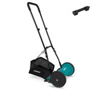 Tondeuse à gazon manuelle / tondeuse à enrouleur - 300mm - 4 hauteurs de coupe réglables | avec support mural