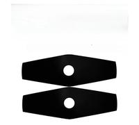 Tondeuse à gazon noire de 9 pouces, brosses, couteaux, scies, mangeurs de mauvaises herbes, épines, lames de coupe d'herbe, accessoires d'outils de jardin, 2 pièces