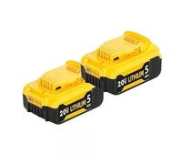 Tondeuse à gazon Perceuse électrique Remplacement de batterie au lithium de haute puissance 6000mAh DCB203 20V. Compatible avec Dewalt. DCB206 DCB204 Outil électrique(5000mAh 2PCS)