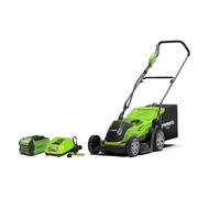 Tondeuse à gazon poussée 35cm 40V GREENWORKS - Batterie 2,0Ah - Chargeur - G40LM35K2