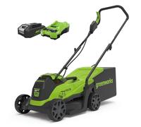 Tondeuse à gazon poussée Brushless 33cm 24V GREENWORKS - Batterie 2,0Ah - Chargeur - GD24LM33K2
