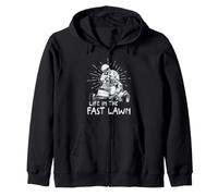 Tondeuse à Gazon Racing Humour Life in The Fast Lawn Design Sweat à Capuche
