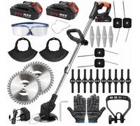 Tondeuse à Gazon Sans Fil 1800W - Moteur Brushless, 1500 RPM, Légère et Réglable pour Jardin/Pelouse