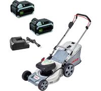 Tondeuse à gazon sans fil + 2 batteries lithium 40V 2.5Ah + chargeur IKRA