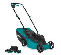 Tondeuse à gazon sans fil 20V - Moteur sans balais - Largeur de coupe 32 cm | 2 batteries 2.0Ah et chargeur inclus