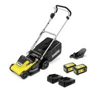 Tondeuse à gazon sans fil 36 V Karcher LMO 4-18 Dual avec 2 batteries 18V-5Ah- moteur brushless- autonomie 450 m²- coupe 37 cm