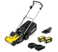 Tondeuse à gazon sans fil 36 V Karcher LMO 4-18 Dual avec 2 batteries 18V-5Ah- moteur brushless- autonomie 450 m²- coupe 37 cm