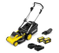Tondeuse à gazon sans fil 36 V Karcher LMO 5-18 Dual avec 2 batteries 18V-5Ah- moteur brushless- autonomie 550 m²- coupe 41 cm