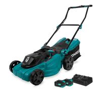 Tondeuse à gazon sans fil 40V - 38 cm | Incl. 2 batteries 4.0Ah et chargeur double