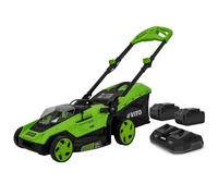 Tondeuse à gazon sans fil 40V pelouses 600m2 Inclus 2 batteries 3.0Ah + Chargeu