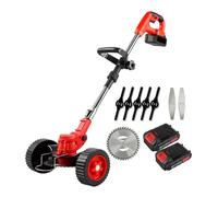 Tondeuse À Gazon sans Fil 650 W 21 V 18 000 TR/Min Tondeuse À Gazon Électrique Réglable Et Pliable for Jardin for Batterie 18 V Taille Efficace(with 2XBattery)