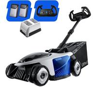 Tondeuse à gazon sans fil autotractée - LiTHELi - Largeur de coupe 43 cm - 2 batteries 20 V 4 Ah - Bac 50 l