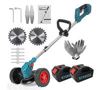 Tondeuse à Gazon sans Fil avec Batteries Li-ION 224 V et Chargeur Rapide 6 Pouces, légère et Extensible, 850 W Max. pour l'entretien de la pelouse