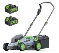 Tondeuse à Gazon Sans Fil ETOOLAB 40V (2x20V) Coupe 34 cm Bac 30 L Moteur Brushless Mulching 300 m² Batterie et Chargeur Inclus