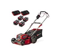 Einhell Professional Tondeuse à Gazon sans Fil GP-CM 36/47S Li BL (4x4,0Ah) Power X-Change (36V, Moteur Brushless, Coupe à 47cm, Bac de 65L) Livré avec 4 Batteries 4,0Ah et 2 Chargeurs Doubles
