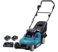 Tondeuse à gazon sans fil LTX 36V + 2 batteries 4 0 Ah + 1 Chargeur double rapide - 38 cm - 40 L - MAKITA - DLM382PM2