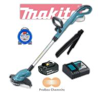 Tondeuse à gazon sans fil MAKITA DUR181Z 18V + batterie BL1830B + DC18RC + fi...