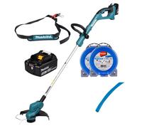 Tondeuse à gazon sans fil MAKITA DUR193Z 18V + batterie BL1830B + fil de...
