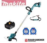 Tondeuse à gazon sans fil MAKITA DUR193Z 18V + batterie BL1830B + fil de rech...