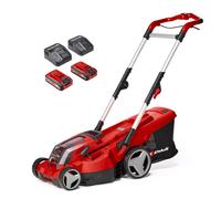 Einhell Tondeuse à Gazon sans Fil RASARRO 36/36 Kit Power X-Change (36V, Largeur de Coupe : 36 cm, Surfaces Jusqu’à 400m², Bac 45L) Livré avec 2 Batteries 3,0 Ah et 2 Chargeurs