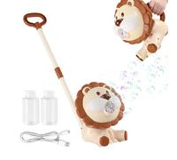 Tondeuse À Gazon Souffleuse De Bulles - Jouet de Plage à souffler Automatique en Forme de Lion | Tondeuse à Bulles Rechargeable pour | pour garçons Filles Anniversaire fête extérieur Jardin