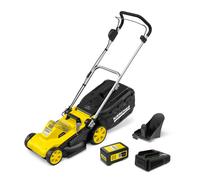 Tondeuse à gazon sur batterie Karcher LMO 3-18- coupe 34 cm- mulshing kit- bac 35l- 3500 tr/min- 350m²