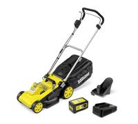 Tondeuse à gazon sur batterie Karcher LMO 3-18- coupe 34 cm- mulshing kit- bac 35l- 3500 tr/min- 350m²