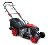 Tondeuse à gazon thermique 4 en 1 - 46 cm - 146 cm3 - tractée 1 vitesse - mulching - éjéction latérale
