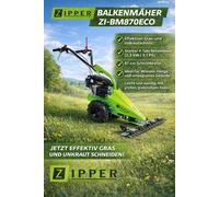 Tondeuse À Gazon Zipper ZI-BM870ECO - Tondeuse De Montagne, Fauchage De Fourrage