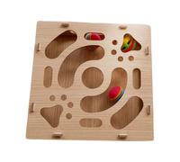 Tondeuse à griffes interactive - Boîte pour lime à ongles pour chat | Jeu de grattage labyrinthe de piste de cloche pour exercice de Stimulation mentale cage d'entraînement de dentition caisse