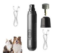 Tondeuse a Griffes pour Chien,Rechargeable par USB,5 Vitesses,avec Lumière LED et Tête de Meulage Supplémentaire,Faible Bruit,pour le Toilettage des Chiens et Chats de Grande,Moyenne et Petite Taille