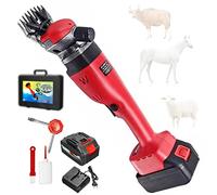 Tondeuse à moutons à batterie rechargeable, tondeuse à poils de mouton, cisaille à mouton sans fil 280 W, tondeuse à mouton sans fil pour alpagas, chèvres et bovins
