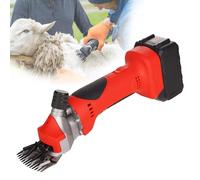 Tondeuse À Moutons Électrique Professionnelle Sans Fil 450 W, Lame À Dents 9/13, Avec Balai De Charbon, Brosse De Nettoyage Et Réservoir D'huile, Couteau À Laine Rouge Pour Moutons,13 teeth