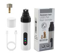 Tondeuse à ongles électrique rechargeable pour chien, 2 vitesses réglables, ergonomique pour animaux de compagnie, chats et petits animaux de compagnie, outil de toilettage des ongles